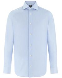BOGGI - Striped Windsor-Collar Shirt - Lyst