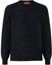 Missoni - Wool And Viscose Zigzag Crewneck Pullover - Lyst