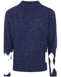 FILIPPO DE LAURENTIIS - Mélange-Effect Wool Sweater - Lyst