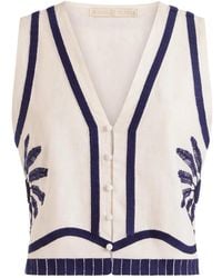 Marie Oliver - Zahara Embroidered Sleeveless Top - Lyst