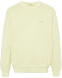 C.P. Company - Embroidered-logo Cotton Sweatshirt - Lyst
