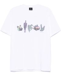 Paul Smith - Cactus-Print T-Shirt - Lyst