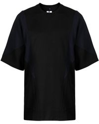 OAMC - Crew-neck Panelled Cotton T-shirt - Lyst