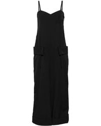 Yohji Yamamoto - Sleeveless Wool Dungarees - Lyst