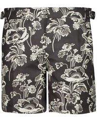 Commas - Floral-Print Swim Shorts - Lyst