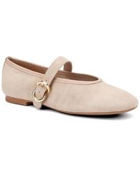 Frau - Suede Ballet Flats - Lyst