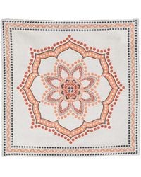 Brunello Cucinelli - Mandala Pattern Silk Pocket Square - Lyst