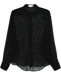 Stella McCartney - Polka-Dot Silk-Blend Crepon Shirt - Lyst