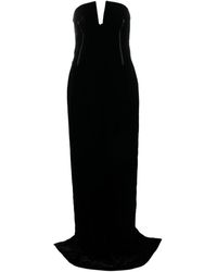 Tom Ford - Bustier Strapless Velvet Gown - Lyst