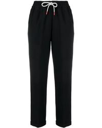 Kiton - Drawstring Straight-Leg Trousers - Lyst