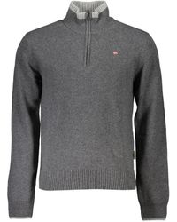 Napapijri - Quarter-Zip Mock-Neck Sweater - Lyst