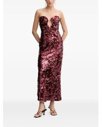 blue midi sun dress Petal and Pup Women's Solana Off Shoulder Midi Dress