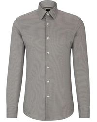 BOSS - Overhemd Met Geometrisch Patroon - Lyst