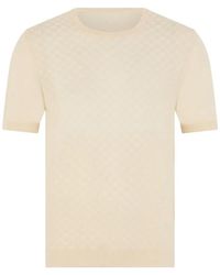 Fedeli - Textured Short-Sleeve T-Shirt - Lyst