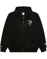 Aape By A Bathing Ape - Moonface-Print Zip-Up Hoodie - Lyst
