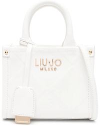Liu Jo - Logo-Plaque Tote Bag - Lyst