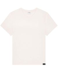 Courreges - Logo-appliqué Cotton T-shirt - Lyst