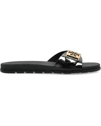 Tory Burch - Logo-Buckle Slides - Lyst