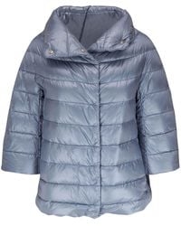 Herno - Spread-collar Feather-down Jacket - Lyst