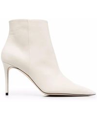 SCAROSSO - X Brian Atwood Anya Leather Ankle Boots - Lyst
