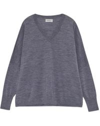 Ottod'Ame - Pull À Épaules Tombantes Et Col V - Lyst