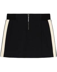 Palm Angels - Side-Stripe Mini Skirt - Lyst