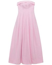 Jonathan Simkhai - Avril Cotton Blend Bustier Maxi Dress - Lyst