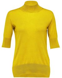 Jil Sander - High-Neck Short-Sleeves Sweater - Lyst