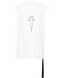 Rick Owens - Top sin mangas con estampado Pentagram - Lyst