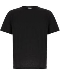 Saint Laurent - Cassandre Ribbed T-Shirt - Lyst