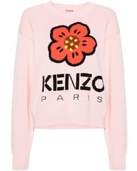 KENZO - Pullover mit Boke Flower-Intarsie - Lyst