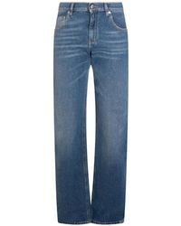 Blumarine - Distressed Straight Trousers - Lyst