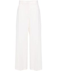 MSGM - High-Waist Tailored Trousers - Lyst
