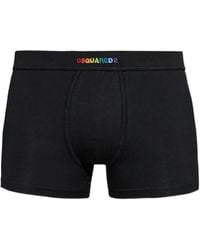 DSquared² - Logo-Embroidered Boxers - Lyst