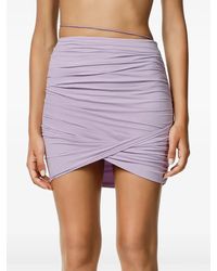 Amazuìn - Onah Gedrapeerde Mini-Rok - Lyst