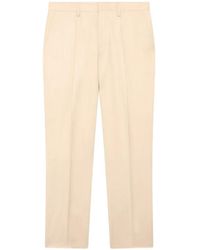 Lardini - Pleated Straight-Leg Trousers - Lyst