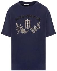 Fracomina - Embellished Logo-Patch T-Shirt - Lyst