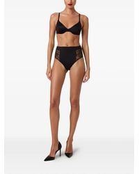 Wolford - Lace-Panel High-Waist Briefs - Lyst