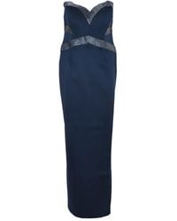 Rebecca Vallance - Elivera Strapless Pleated Maxi Dress - Lyst