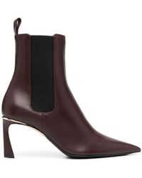 Victoria Beckham - 90mm Pointed-toe Leather Boots - Lyst