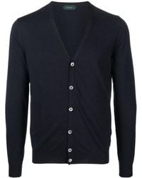 Zanone - Buttoned Virgin-Wool Blend Cardigan - Lyst