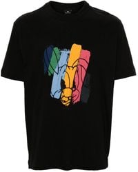 PS by Paul Smith - Rabbit-embroidered Cotton-blend T-shirt - Lyst