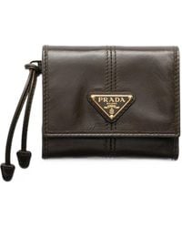 Prada - Small Leather Wallet - Lyst