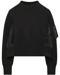 Sacai - Sponge Sweat Pullover Aus Nylon - Lyst
