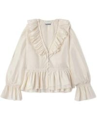 Ganni - Blouse - Lyst
