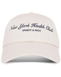 Sporty & Rich - Embroidered Logo Baseball Cap - Lyst