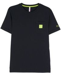 Sun 68 - T-shirt en coton à patch logo - Lyst
