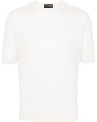 Dell'Oglio - Fein gestricktes T-Shirt - Lyst