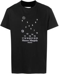 Maison Margiela - Numeric T-Shirt mit Logo-Stickerei - Lyst