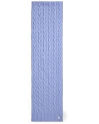 Polo Ralph Lauren - Cable-Knit Pony Scarf - Lyst